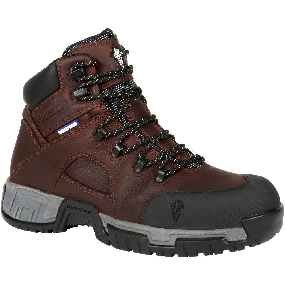 Michelin Xhy662 Safety Toe Work Boots - Mens Brown