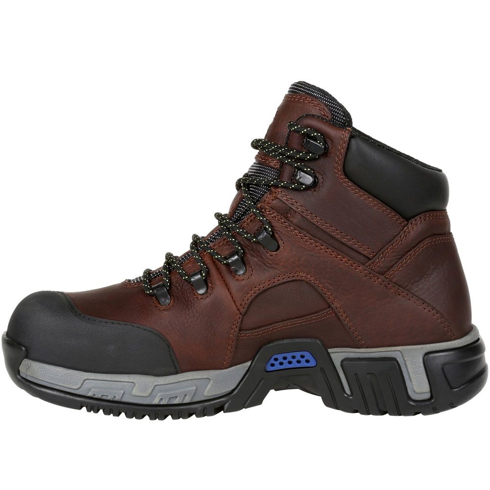 Michelin Xhy662 Safety Toe Work Boots - Mens Brown Back View