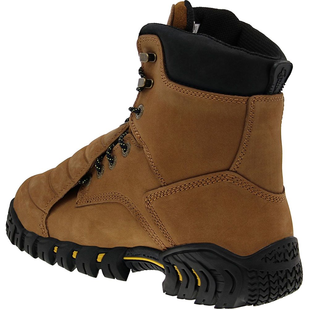 Michelin Xpx781 Safety Toe Work Boots - Mens Rough Brown Back View
