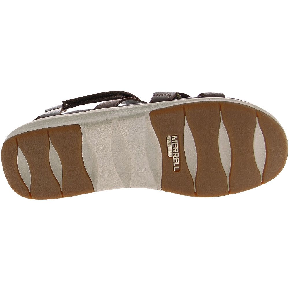 Merrell Kalari Shaw Strap Sandals - Womens Brown Sole View