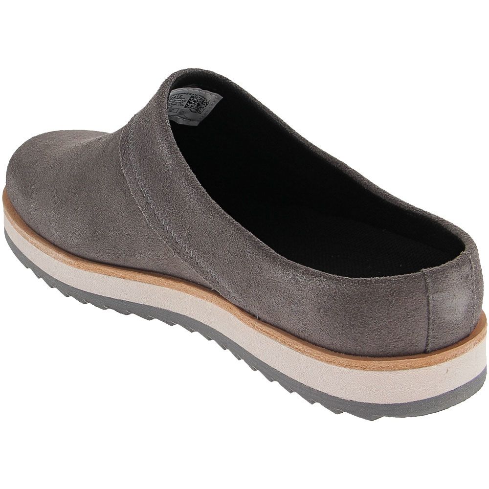 Merrell Juno Clog Suede Slip on Casual Shoes - Womens Charcoal Back View
