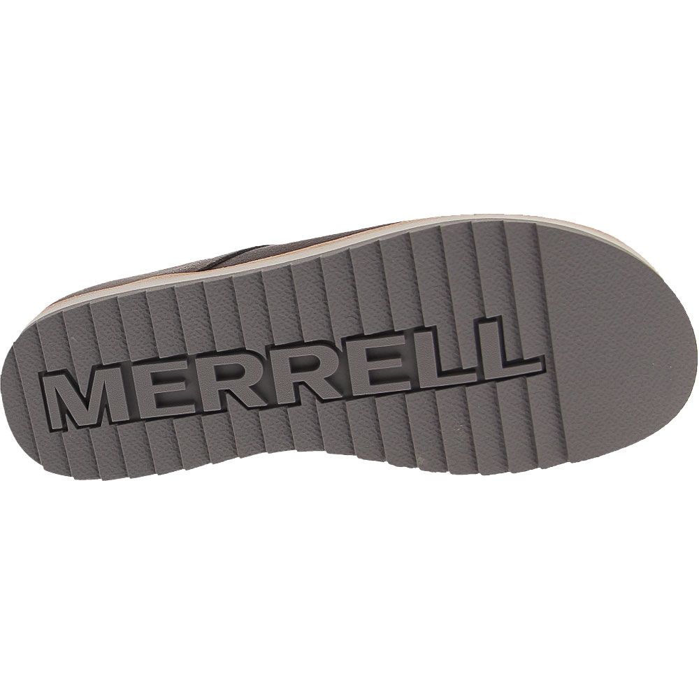 Merrell Juno Clog Suede Slip on Casual Shoes - Womens Charcoal Sole View