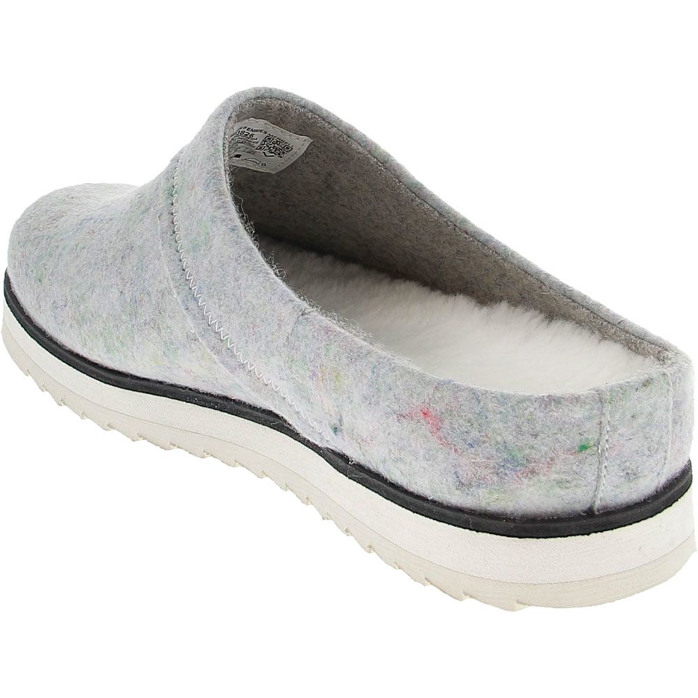 Merrell Juno Clog Wool Slip on Casual Shoes - Womens Silver Back View