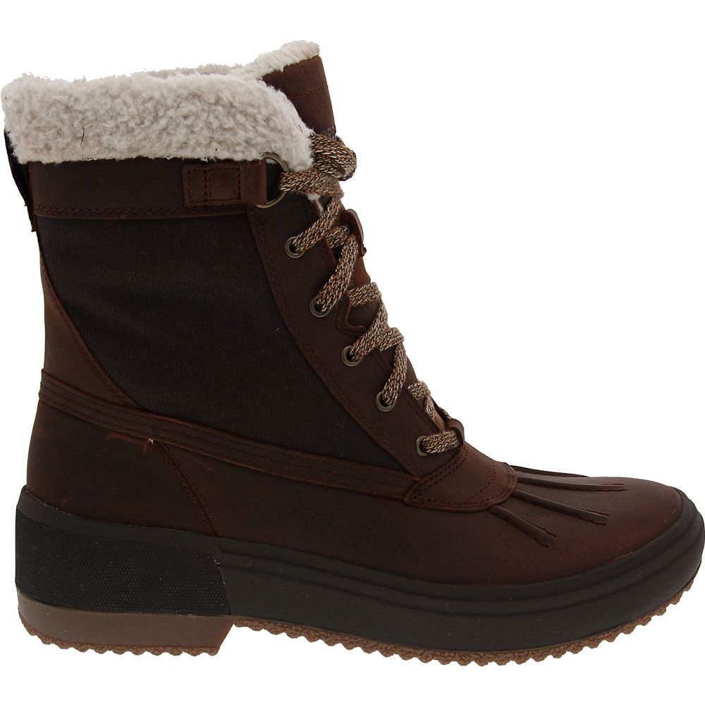 Merrell Haven Mid Lace Polar Winter Boots - Womens Brown Side View