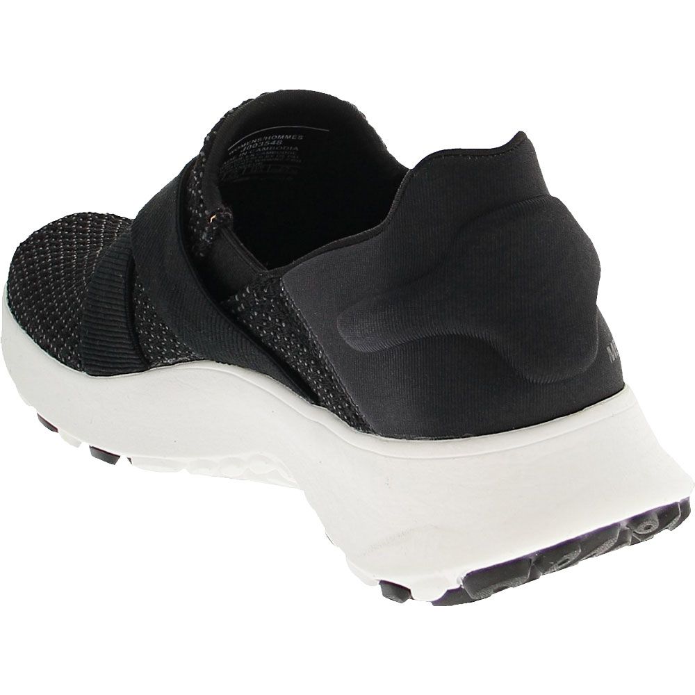 Merrell Cloud Cross Knit Running Shoes - Womens Black White Back View