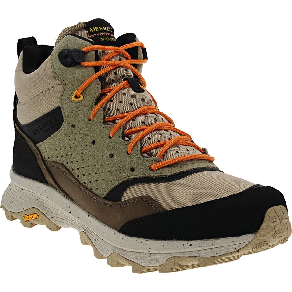 Merrell Speed Solo Mid H2O Hiking Boots - Mens Clay Olive