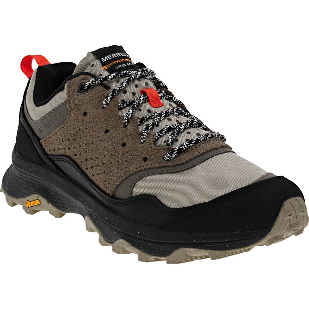 Merrell Speed Solo Hiking Shoes - Mens Black Boulder