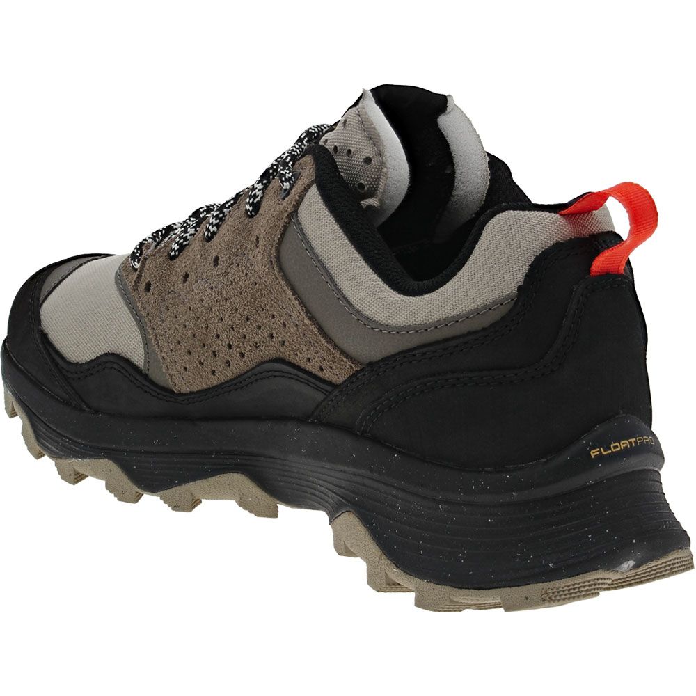 Merrell Speed Solo Hiking Shoes - Mens Black Boulder Back View