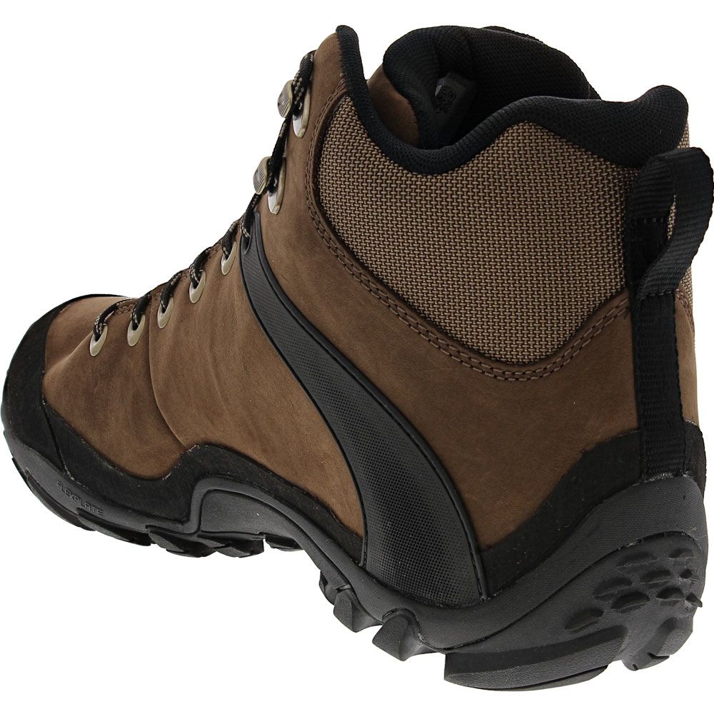 Merrell Chameleon 8 Leather Hiking Boots - Mens Brown Back View