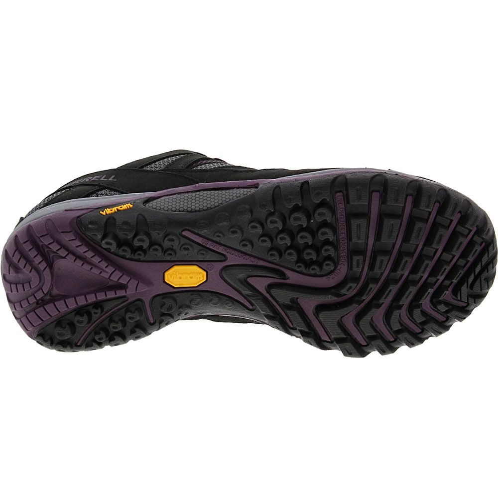 Merrell Siren Sport 3 Hiking Shoes - Womens Black Blackberry Sole View