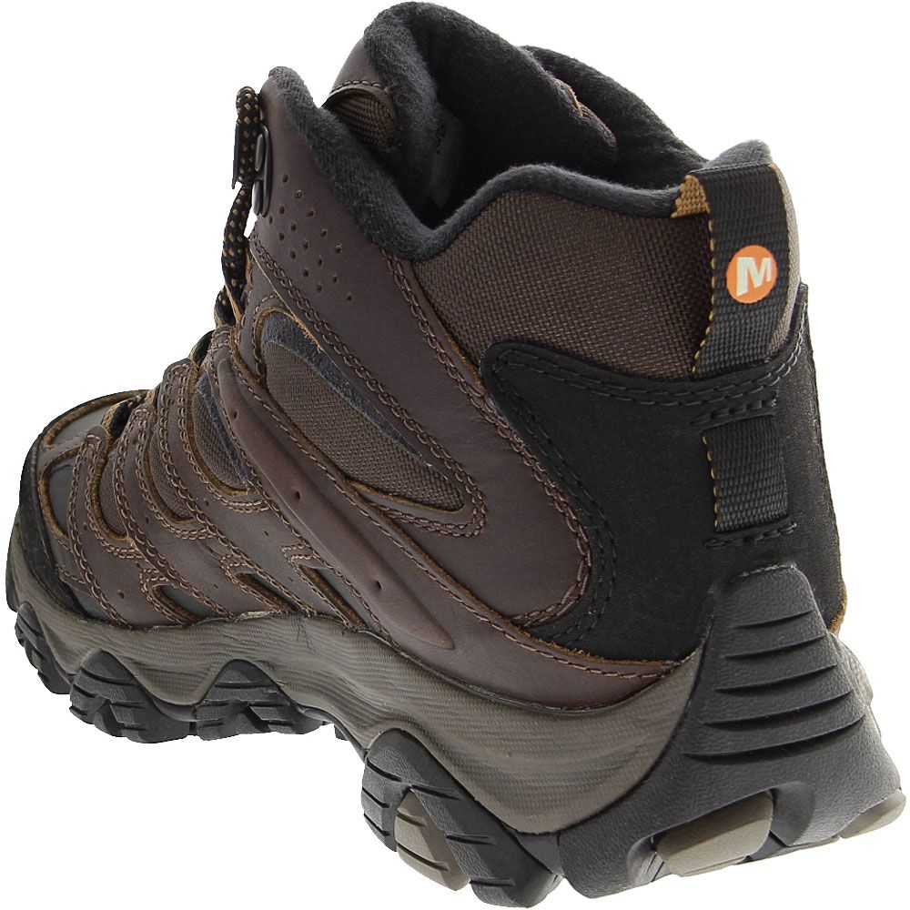 Merrell Moab 3 Thermo Mid H2O Winter Boots - Mens Earth Brown Back View