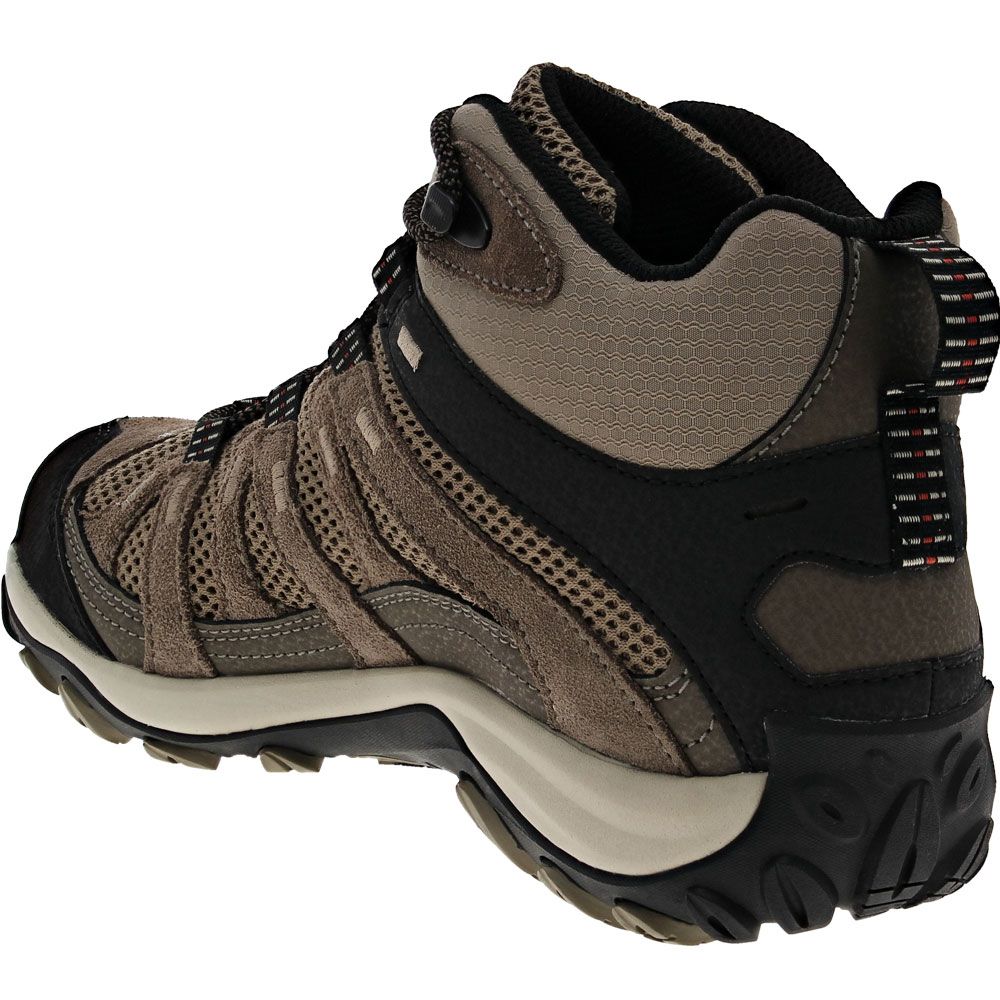 Merrell Alverstone 2 Mid WP Hiking Boots - Mens Boulder Brindle Back View
