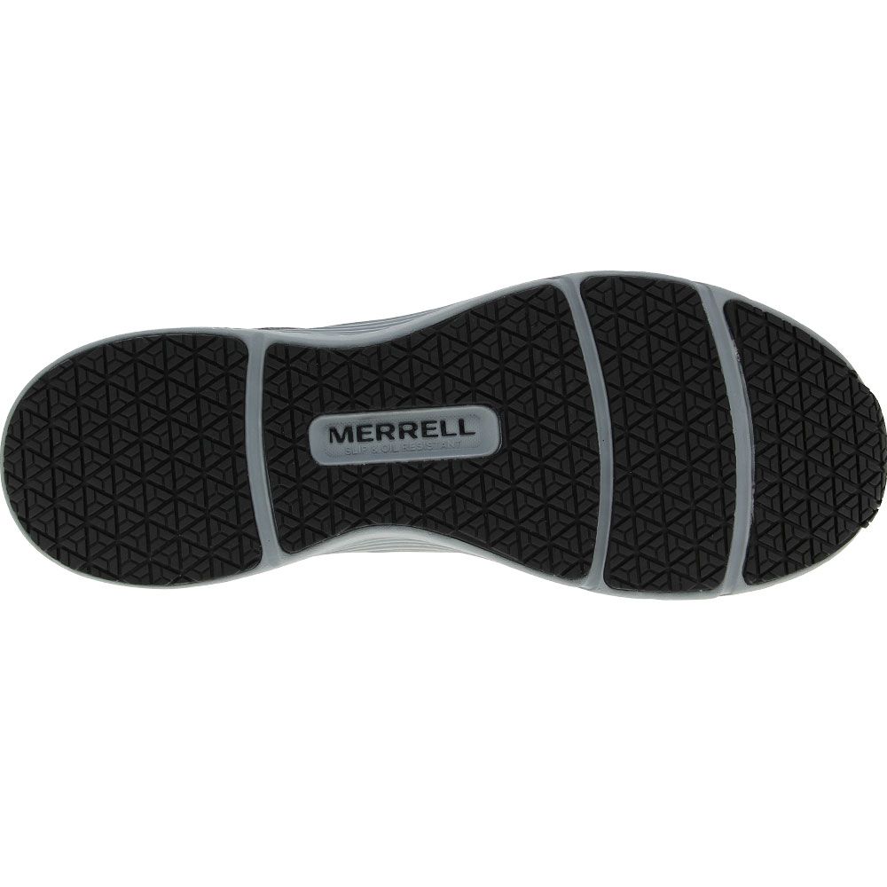 Merrell Work Moab Flight Composite Toe Work Shoes - Mens Black Monument Sole View