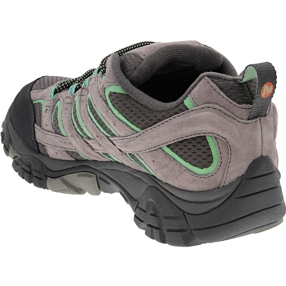 Merrell Moab 2 Waterproof Womens Hiking Shoes  Drizzle Mint Back View