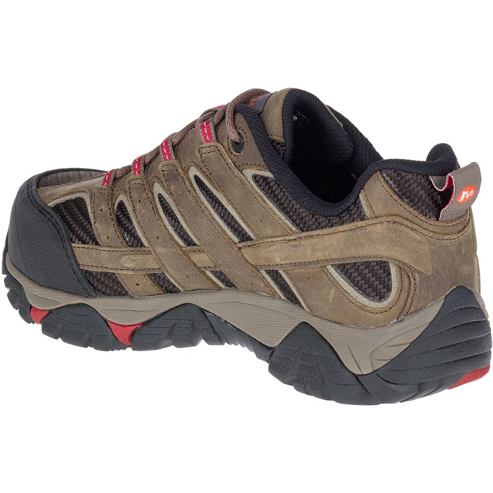 Merrell Work Moab 2 Vent Low Composite Toe Work Boots - Womens Boulder Back View