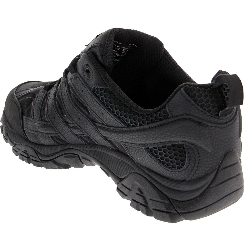 Merrell Work Moab 2 Tactical Work Boots - Mens Black Back View