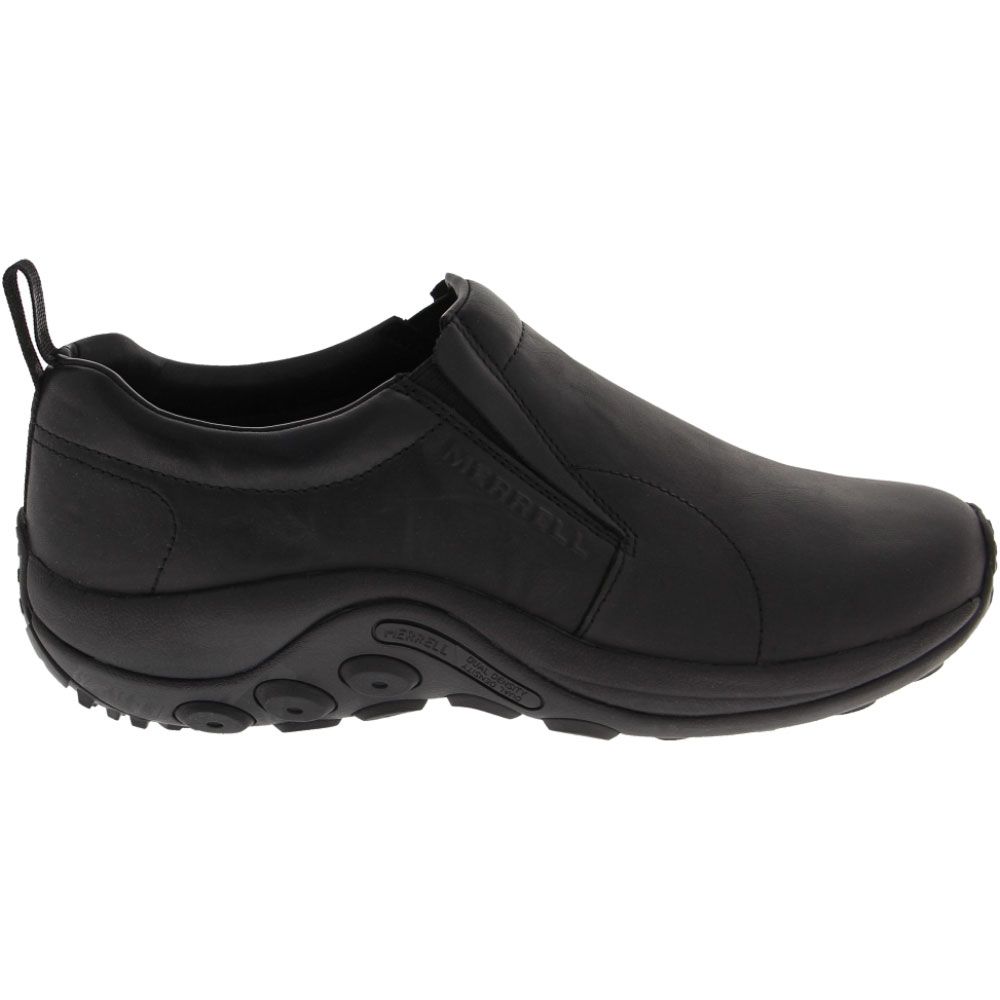 Merrell Jungle Moc Leather Slip On Casual Shoes - Mens Black Side View