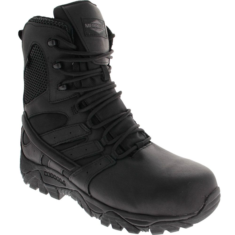 Merrell Work Moab Tactical Composite Toe Boots - Mens Black
