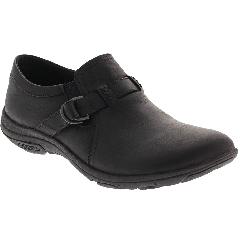 Merrell Dassie Stitchbuckle Slip on Casual Shoes - Womens Black