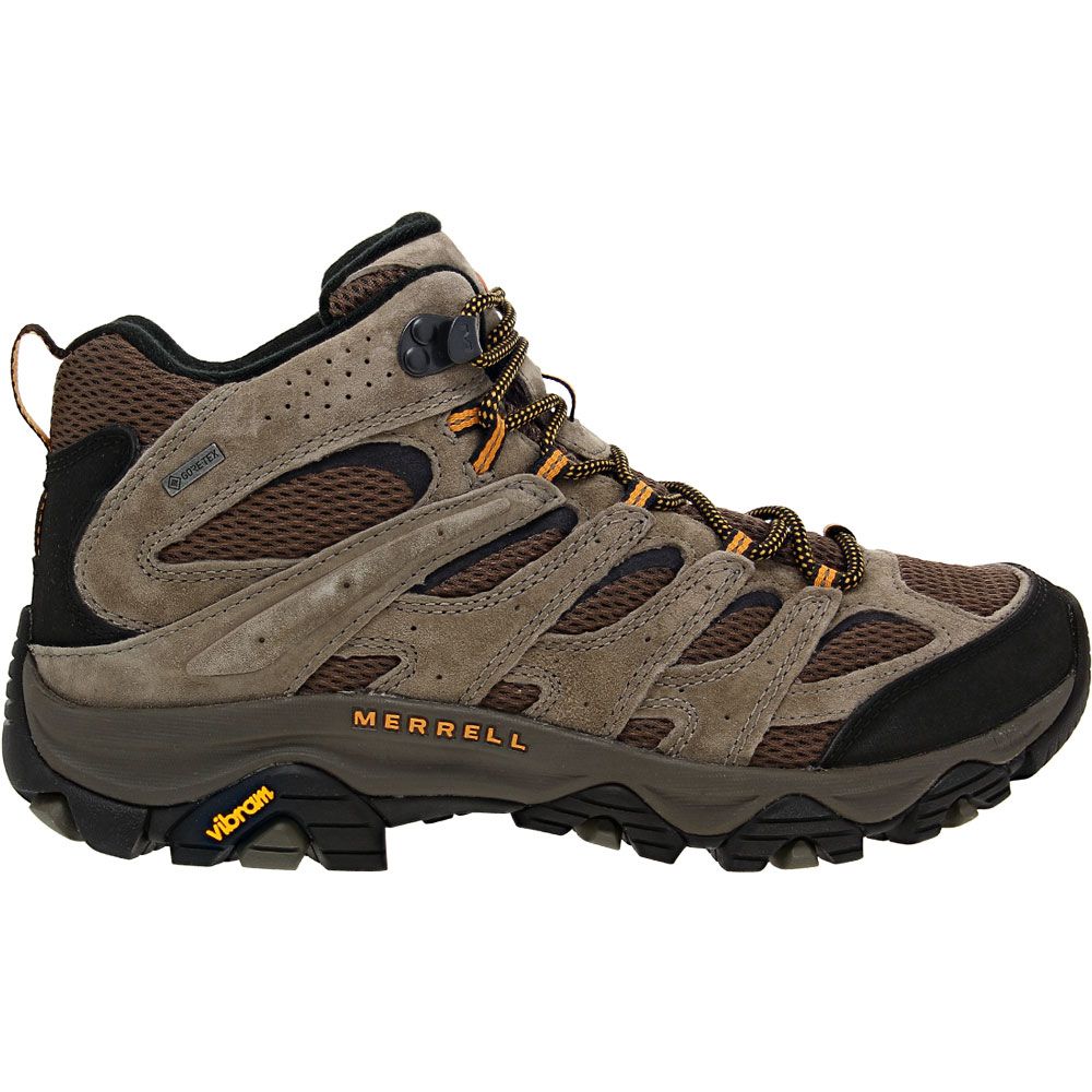 Merrell Moab 3 Mid Goretex Hiking Boots - Mens Walnut Side View
