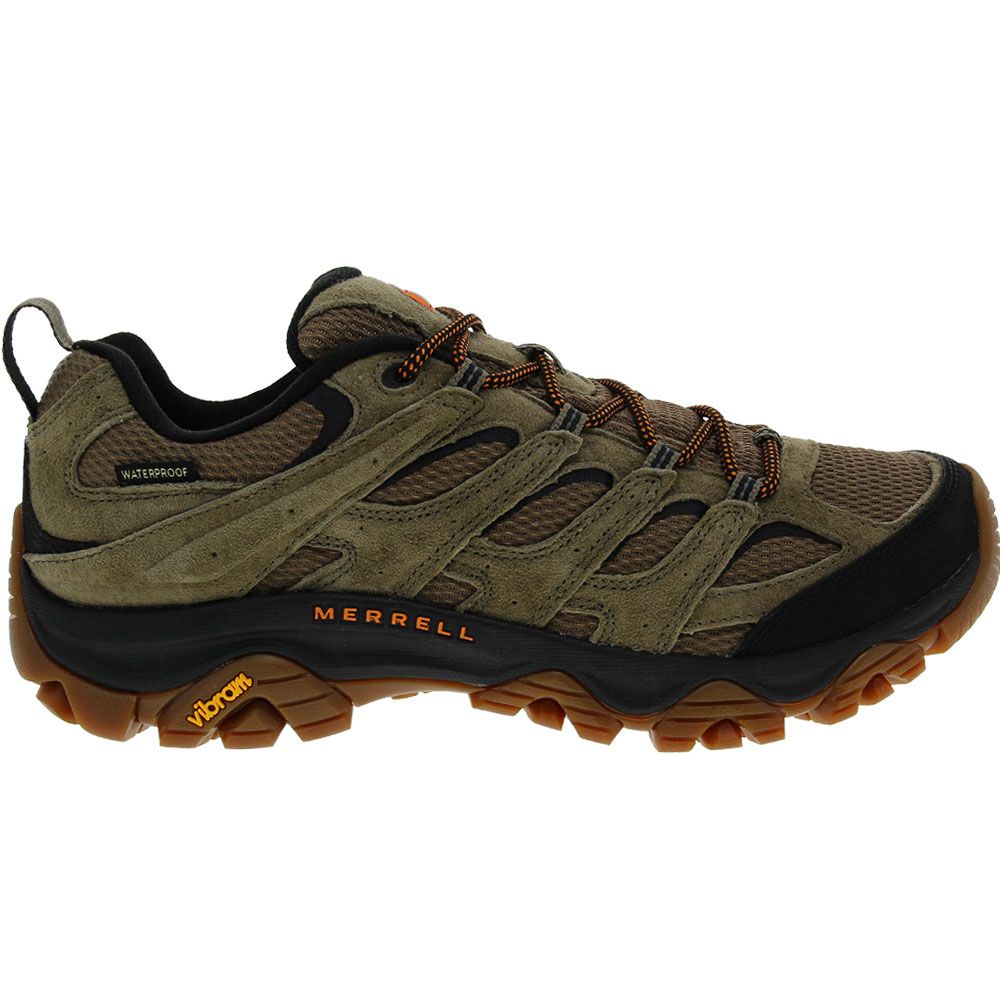 Merrell Moab 3 Low Waterproof Hiking Shoes - Mens Olive