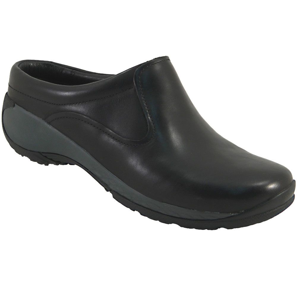 Merrell Encore Q2 Slide Leather Clogs Casual Shoes - Womens Black
