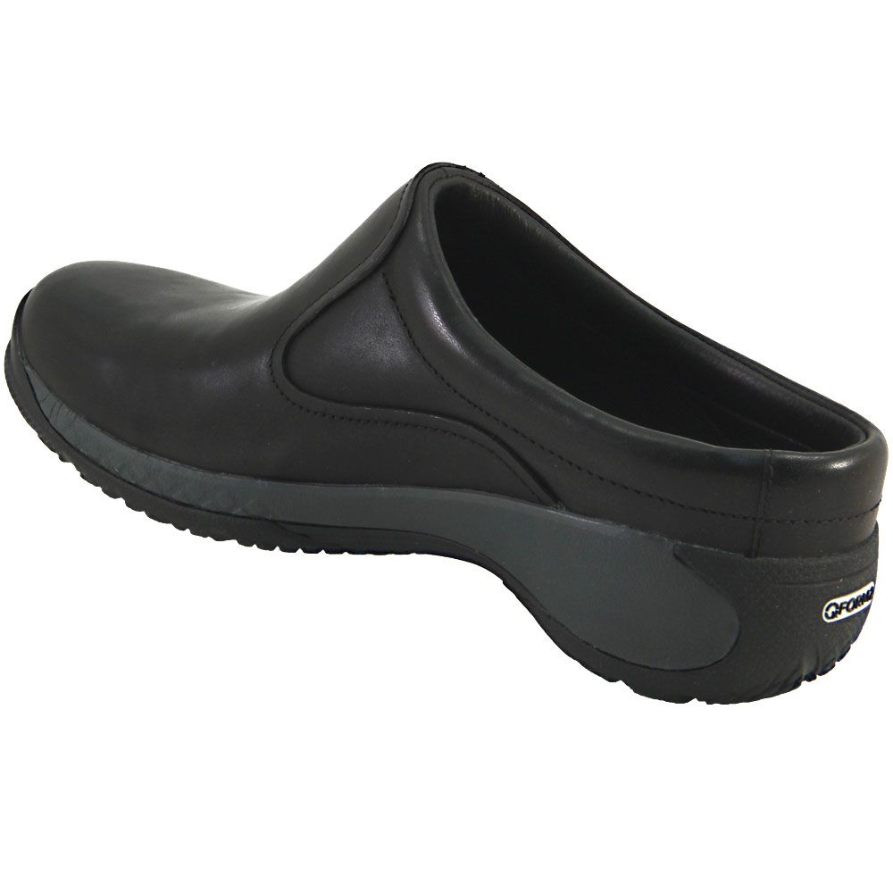 Merrell Encore Q2 Slide Leather Clogs Casual Shoes - Womens Black Back View