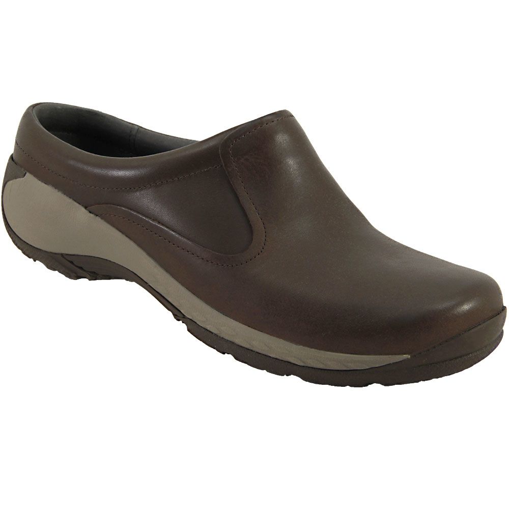 Merrell Encore Q2 Slide Leather Clogs Casual Shoes - Womens Brown