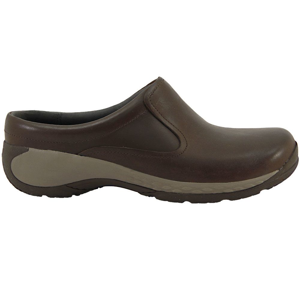 Merrell Encore Q2 Slide Leather Clogs Casual Shoes - Womens Brown