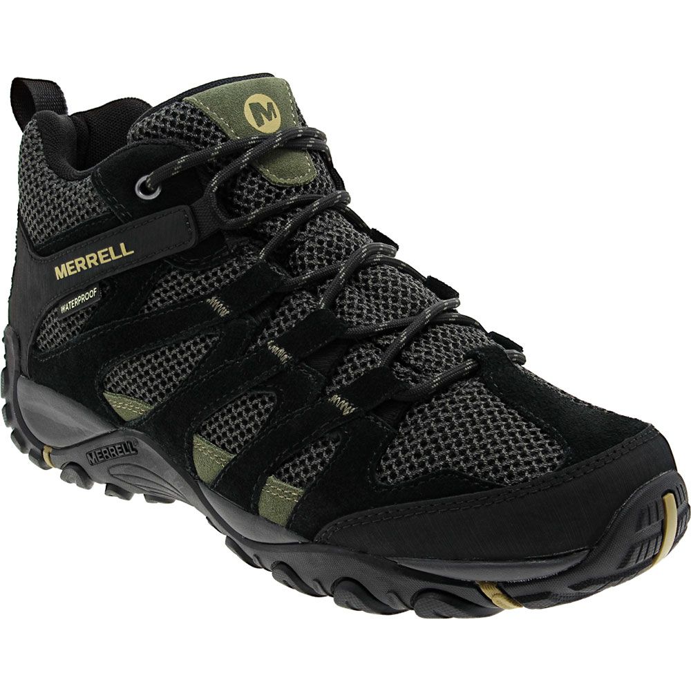 Merrell Alverstone Mid H2O Hiking Boots - Mens Black Olive