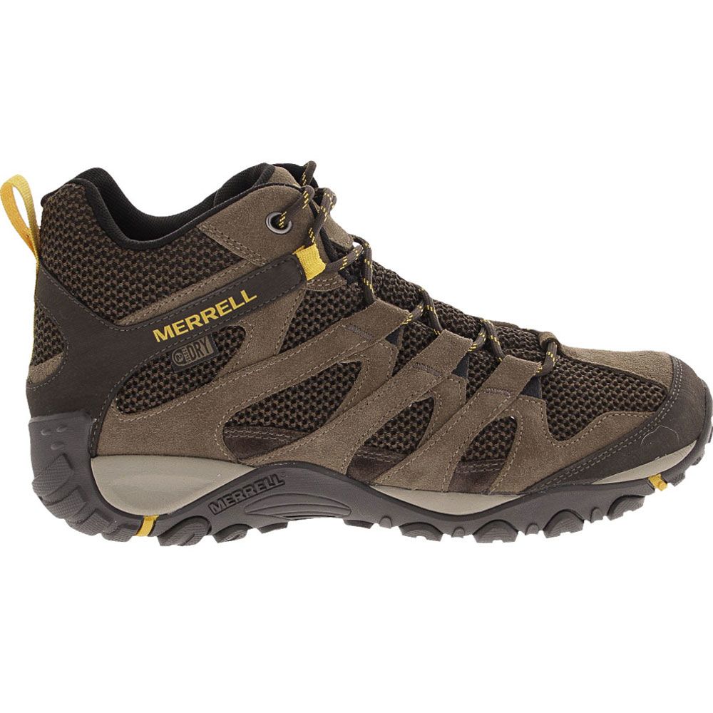 Merrell Alverstone Mid H2O Hiking Boots - Mens Merrell Stone Side View