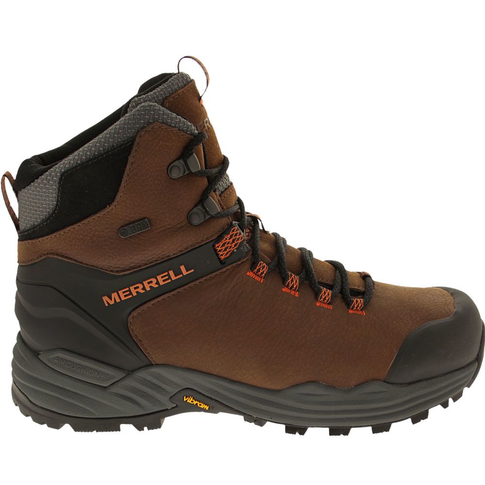 Merrell Phaserbound 2 Tall H2O Hiking Boots - Mens Brown Side View