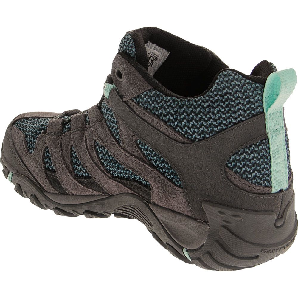 Merrell Alverstone Mid Hiking Boots - Womens Charcoal Back View