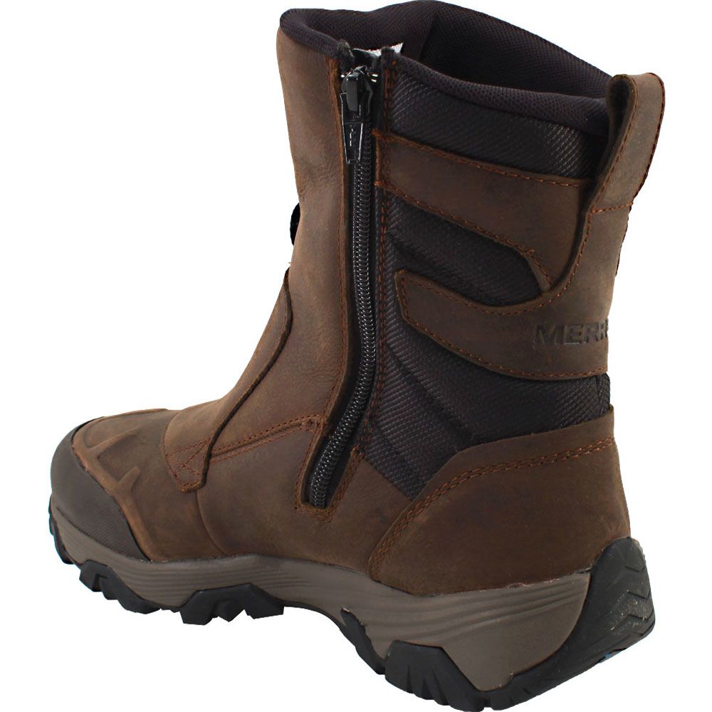 Merrell Coldpack Ice+ Zip Rubber Boots - Mens Clay Back View
