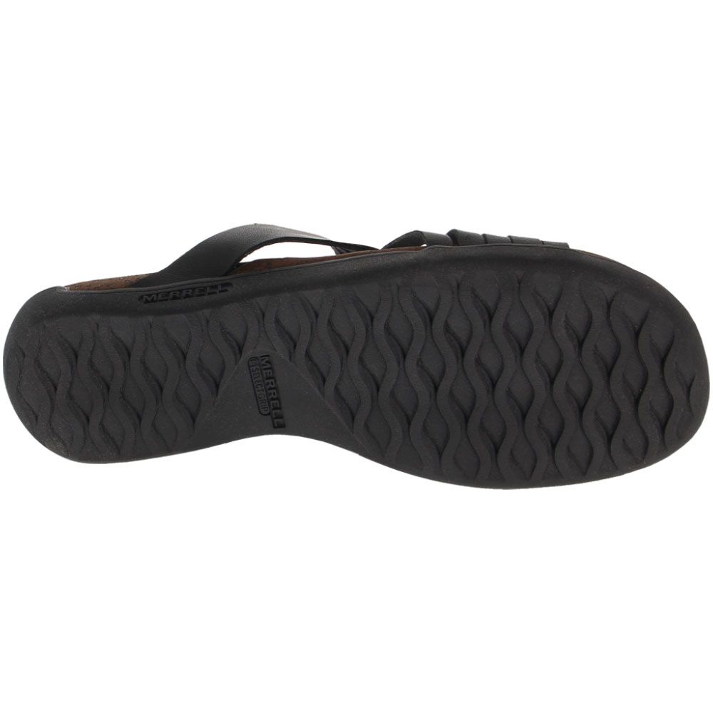 Merrell District Mahana Slide Sandals - Womens Black Sole View