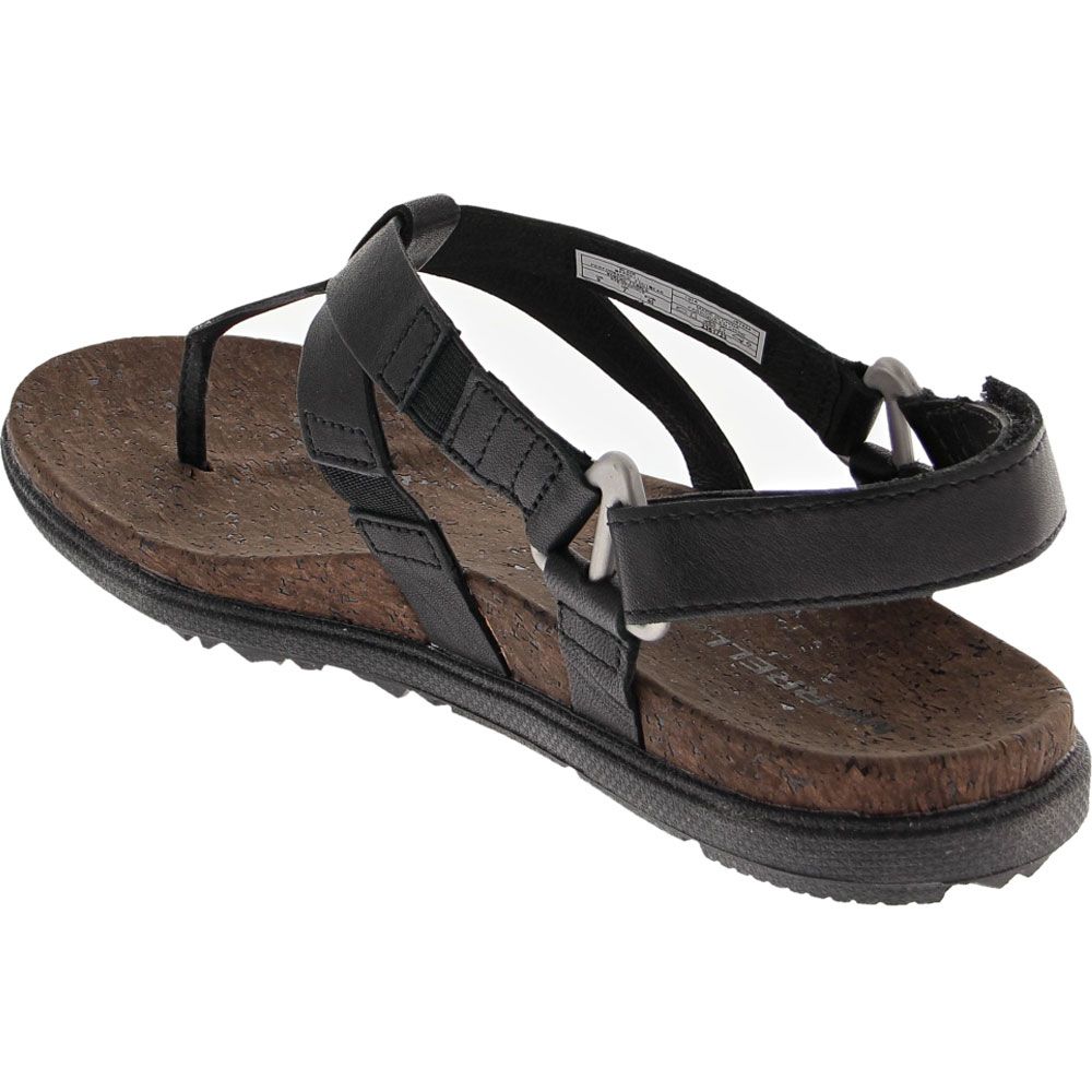 Merrell Around Town Chey T Sandals - Womens Black Back View