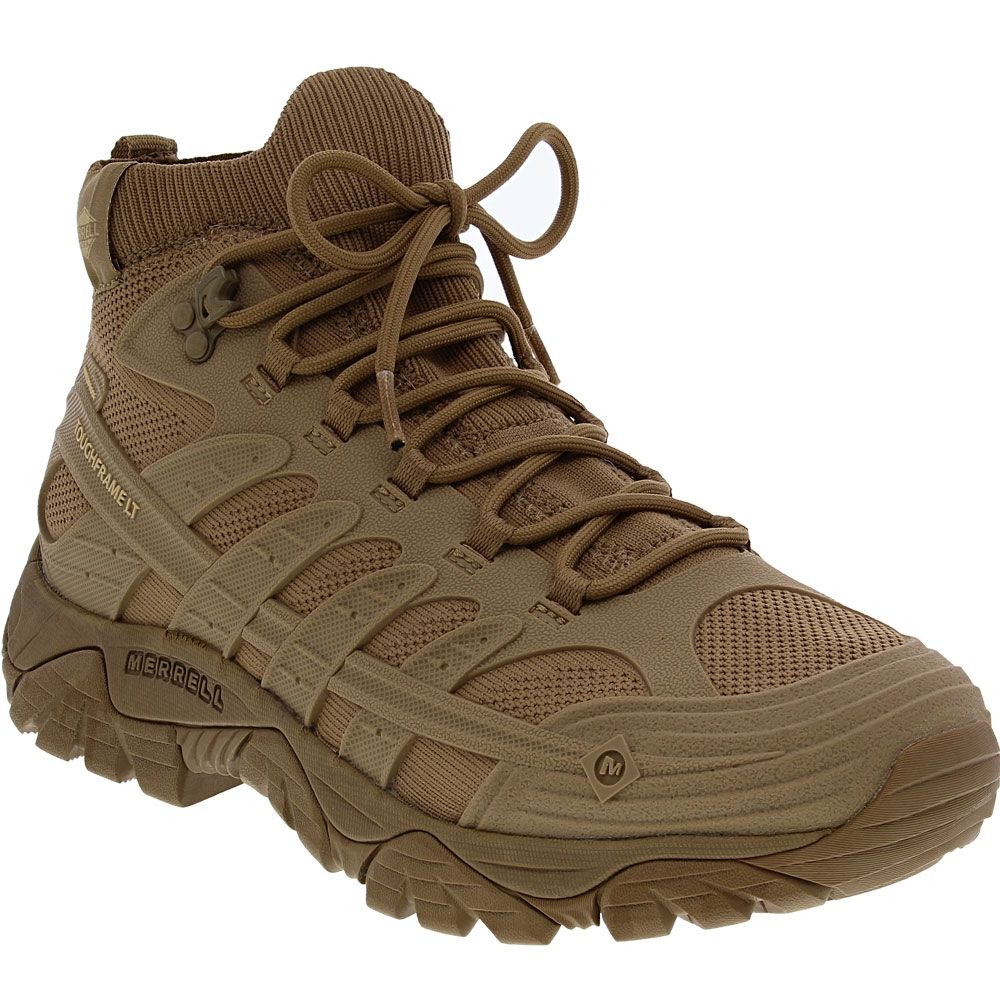 Merrell Work Moab Velocity Tactical Mid Mens Non-Safety Toe Boots Tan