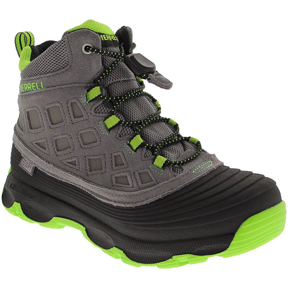 Merrell Thermoshiver 2 H2O Comfort Winter Boots - Girls Grey Black Green
