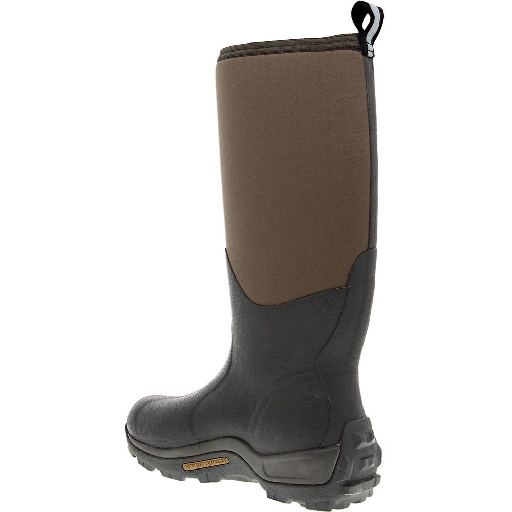 Muck Wetland Rubber Boots - Mens Brown Back View