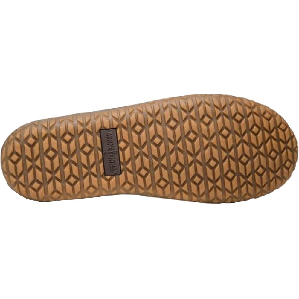 Minnetonka Taylor Clog Slippers - Mens Chocolate Sole View