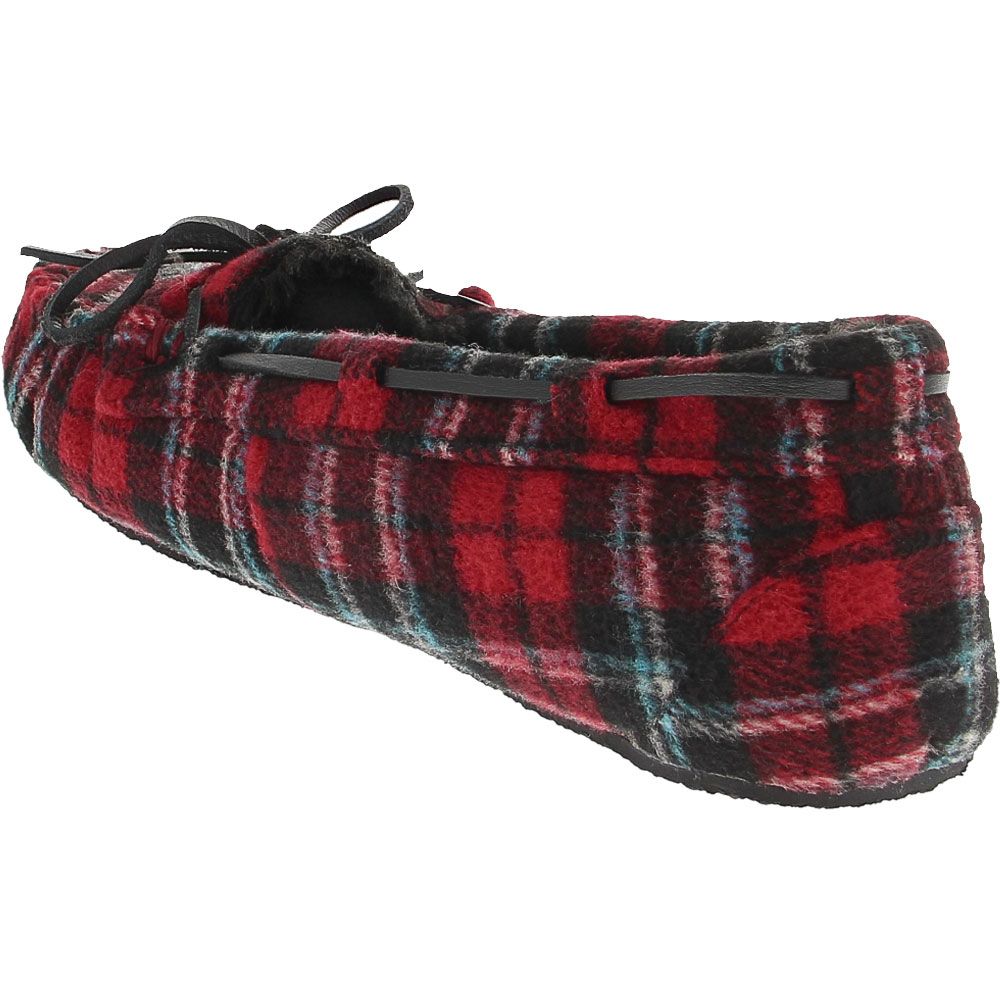 plaid minnetonka slippers womens