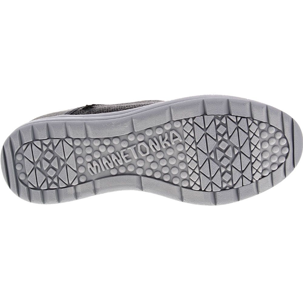 Minnetonka Eco Anew Sneaker Womens Walking Shoes Grey Sole View