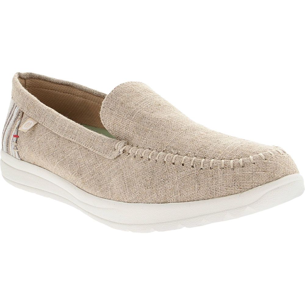 Minnetonka Discover Slip on Casual Shoes - Womens Natural