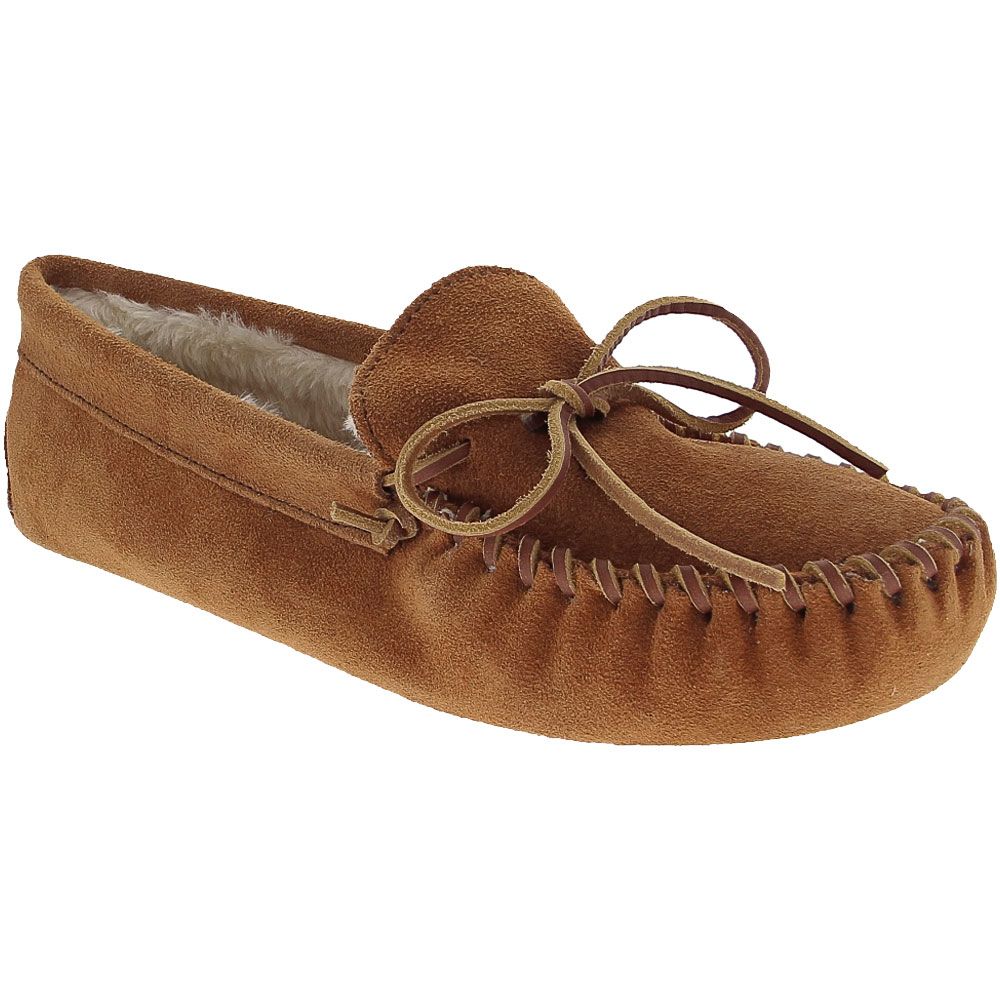 Minnetonka Lined Softsole Slippers - Mens Brown