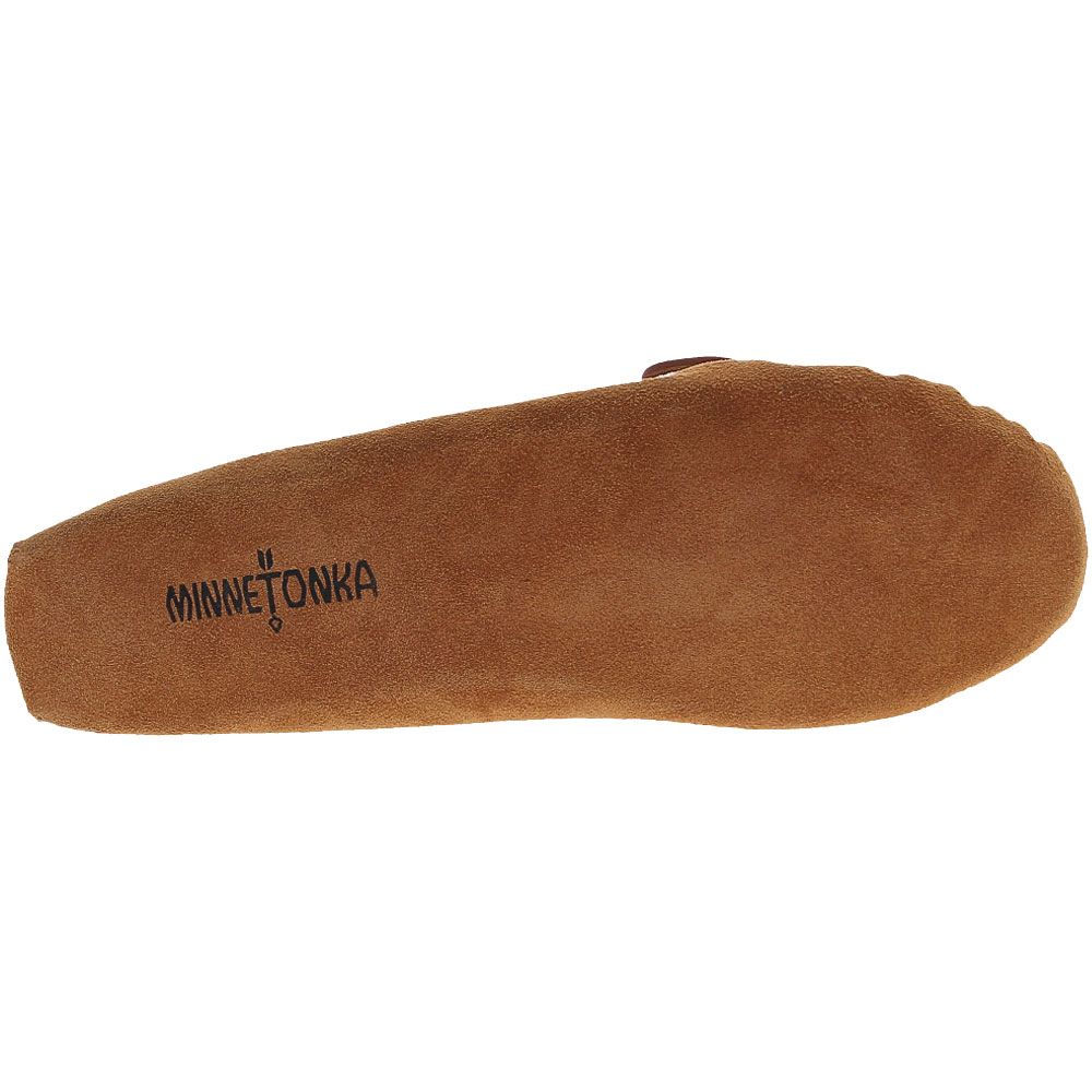 Minnetonka Lined Softsole Slippers - Mens Brown Sole View