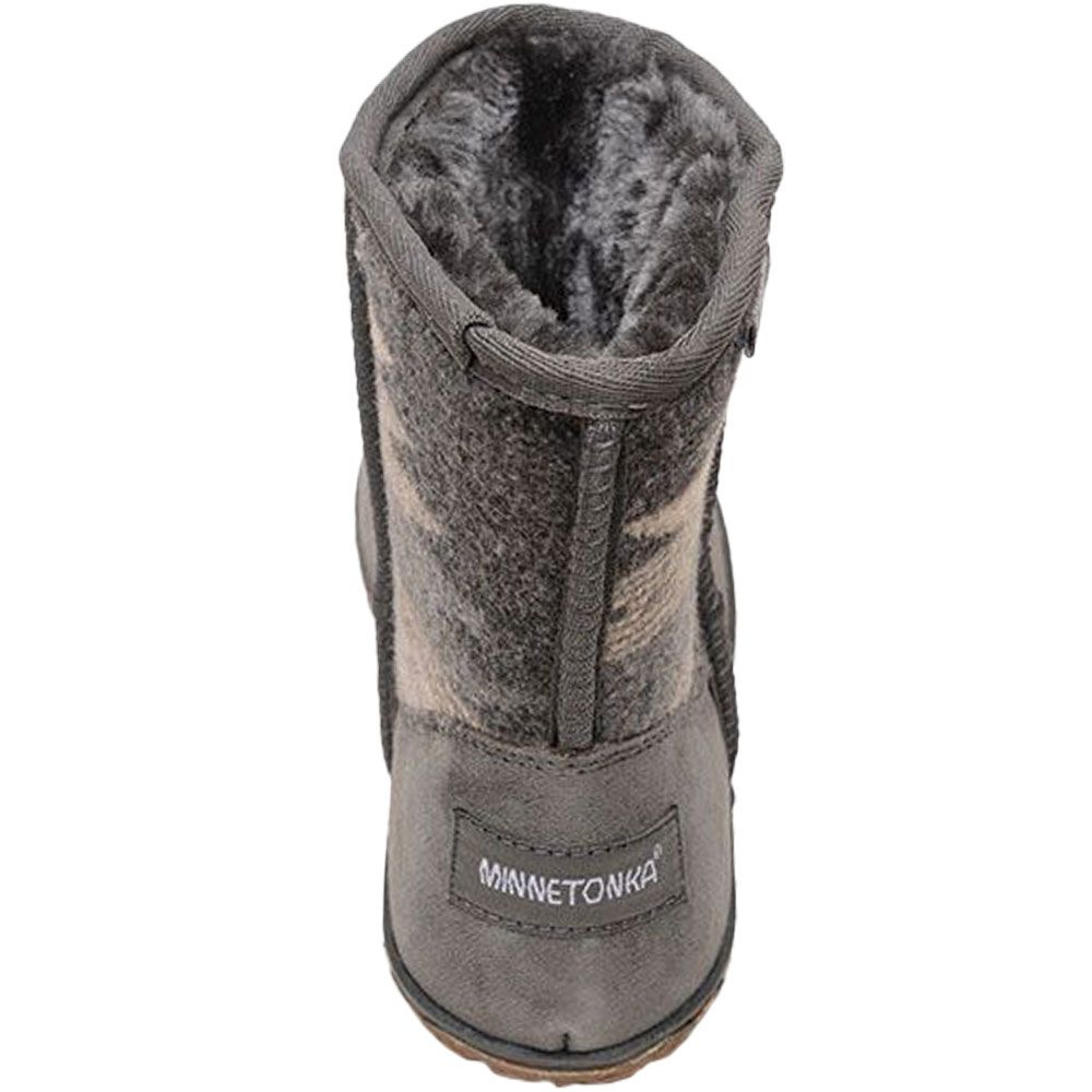 Minnetonka Tali Winter Boots - Womens Grey Multi Back View