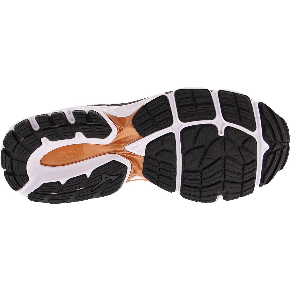Mizuno Wave Inspire 16 Running Shoes - Mens Black Black Grey Sole View