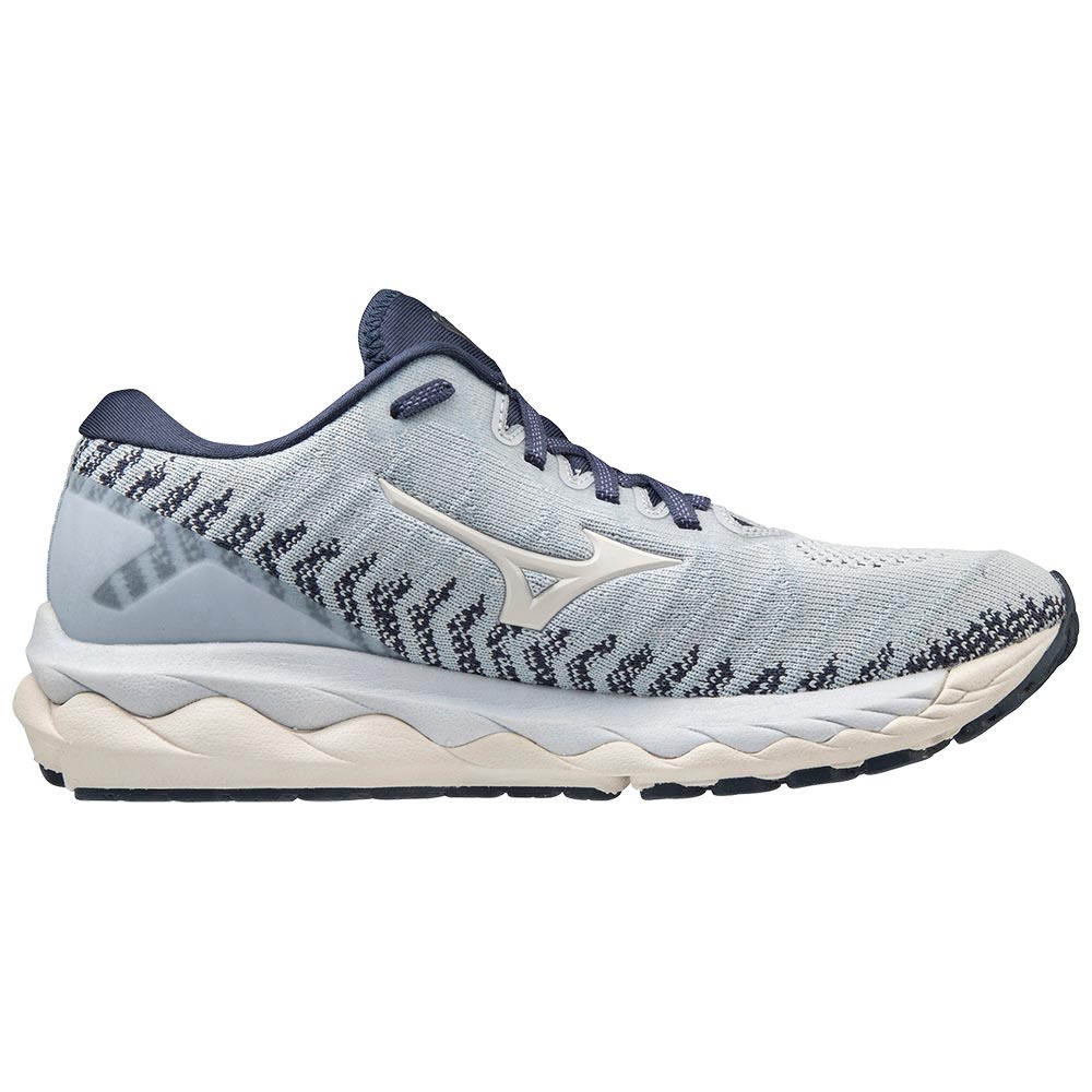 Mizuno Wave Sky 4 Knit Running Shoes - Womens Silver