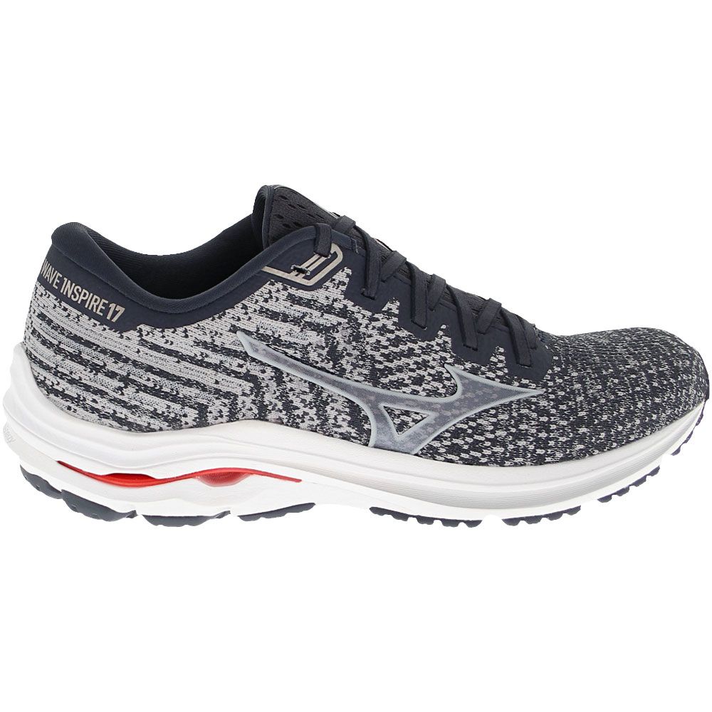 Mizuno Inspire 17 Waveknit Running Shoes - Womens India Ink Lilac Hint Side View