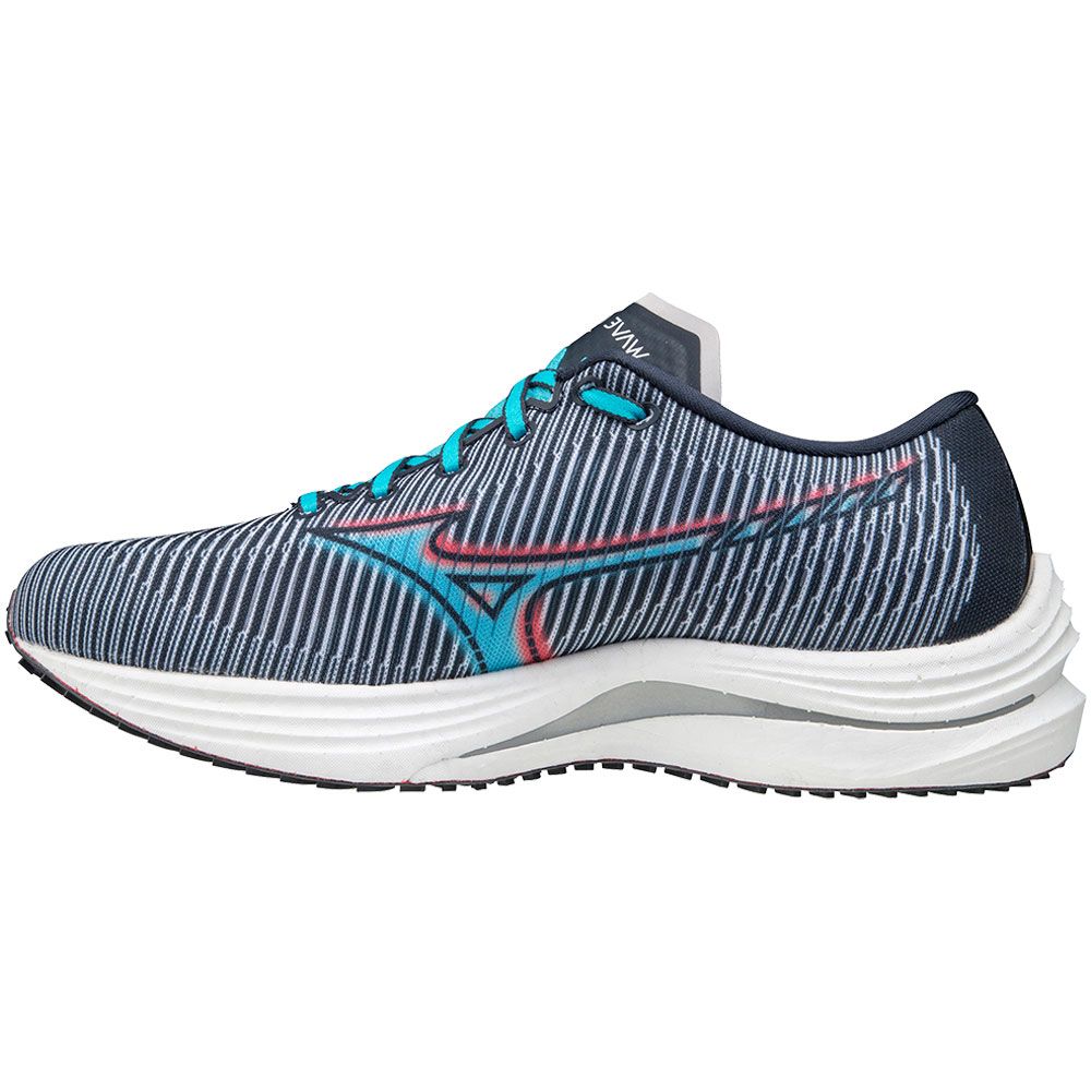 Mizuno Wave Rebellion Running Shoes - Womens India Ink Scuba Blue Back View